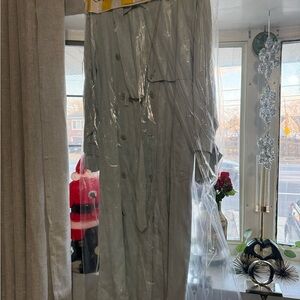 Vintage Burberry Light Blue Rain Coat with Classic Check Lining